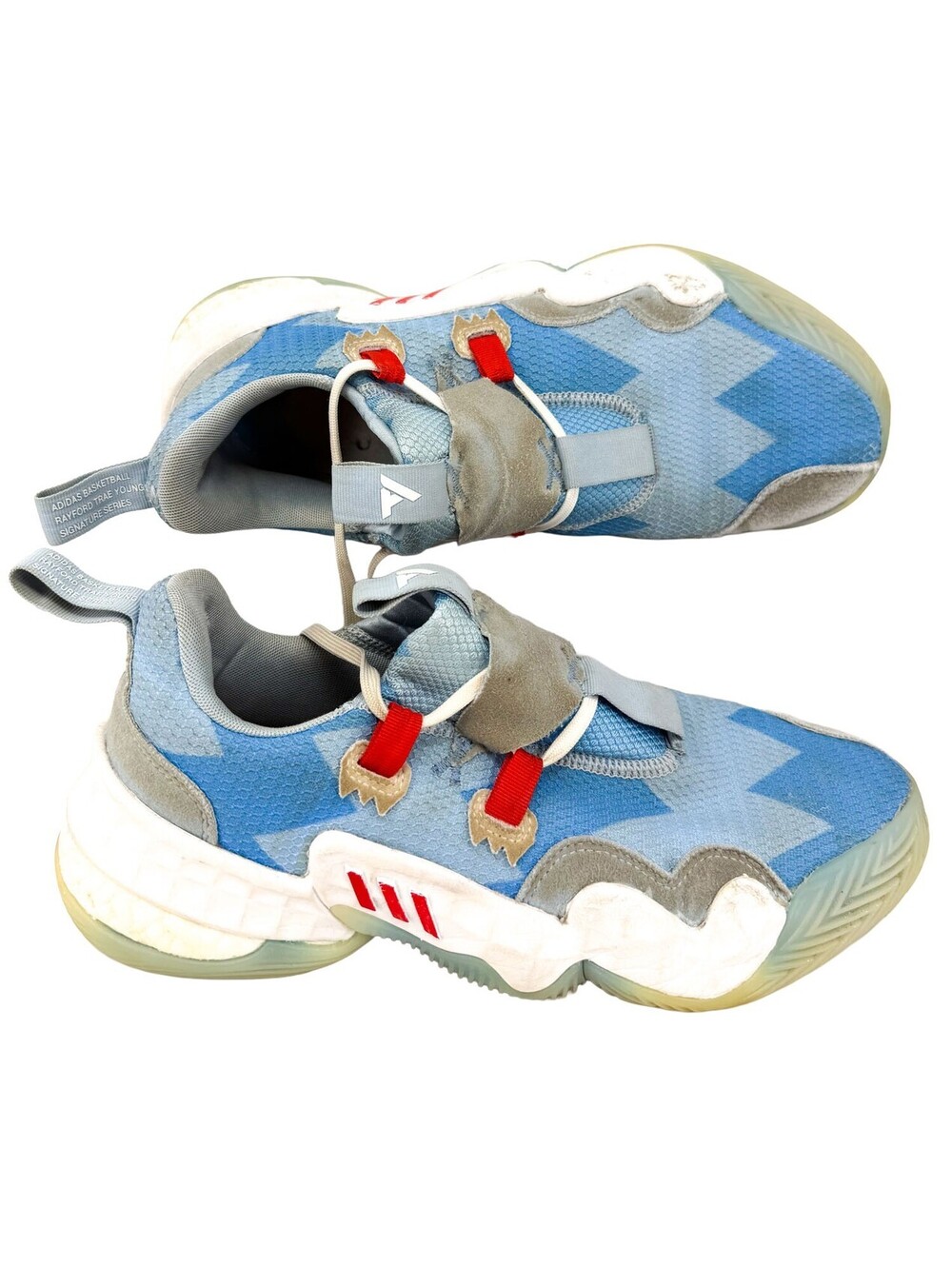Adidas TRAE YOUNG 1 ICE TRAE Mens Size 10 Shoes H68997 Icee Blue Red White Polar